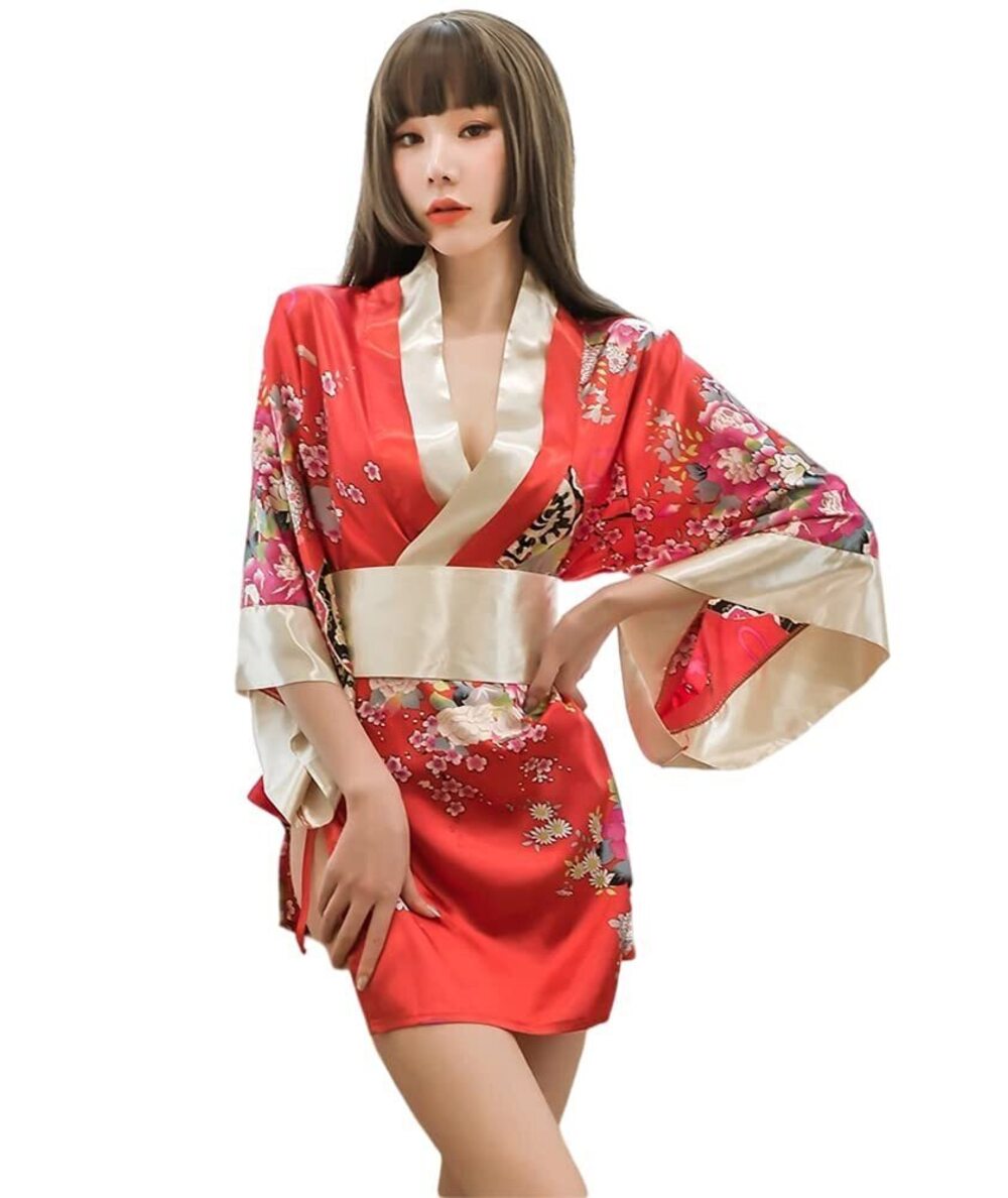 6505 Traditional Japanese Kimono Style Robe Yukata Costumes Pajamas sexy